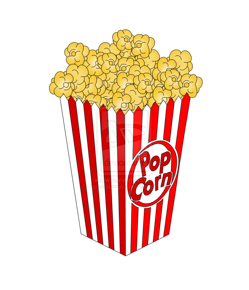 Bag Of Popcorn Free Clip Art.