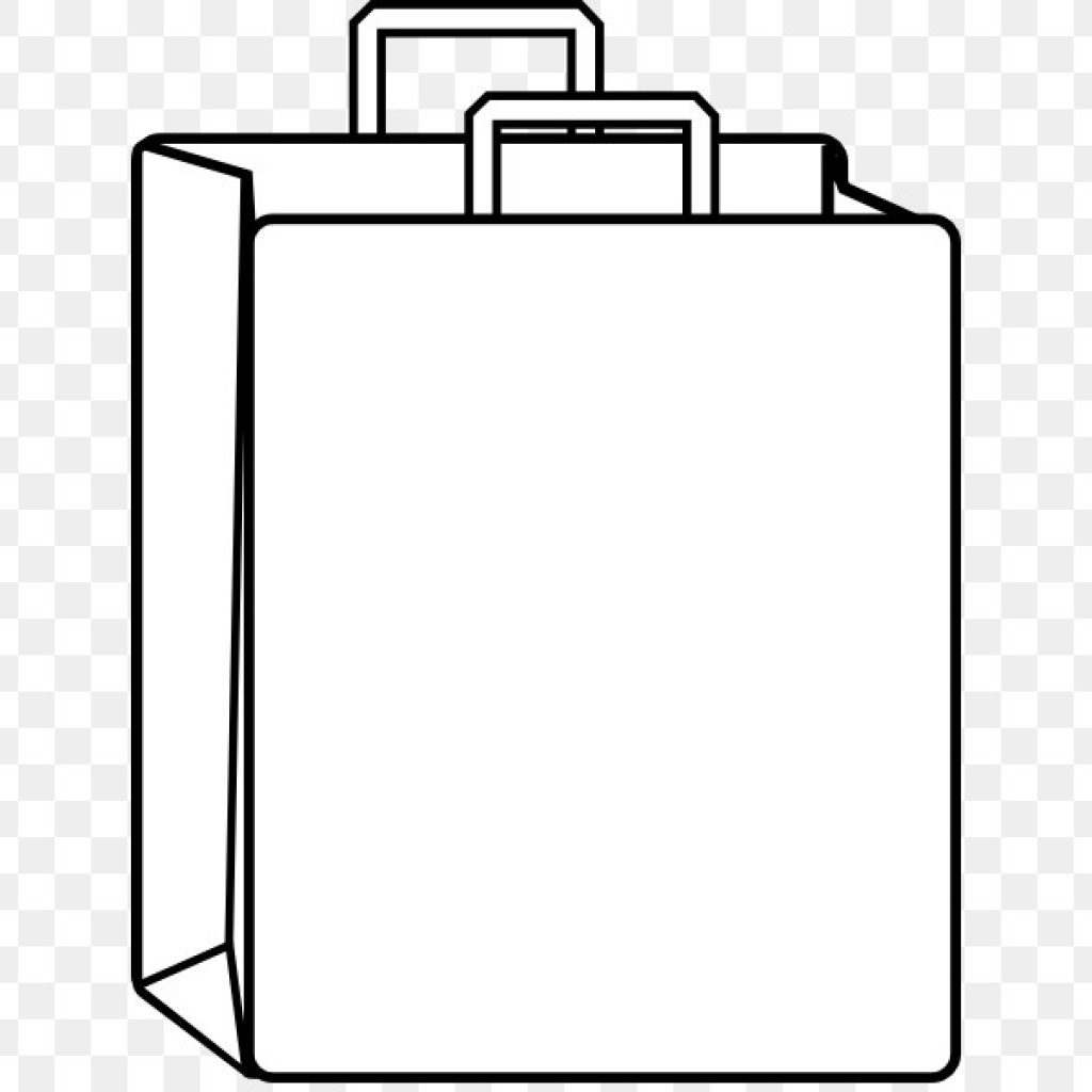 Paper bag clipart black and white 2 » Clipart Portal.