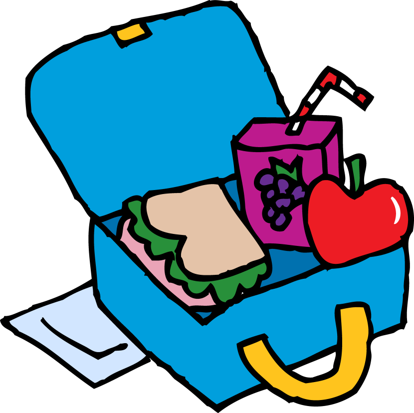 Bagged lunch clipart.