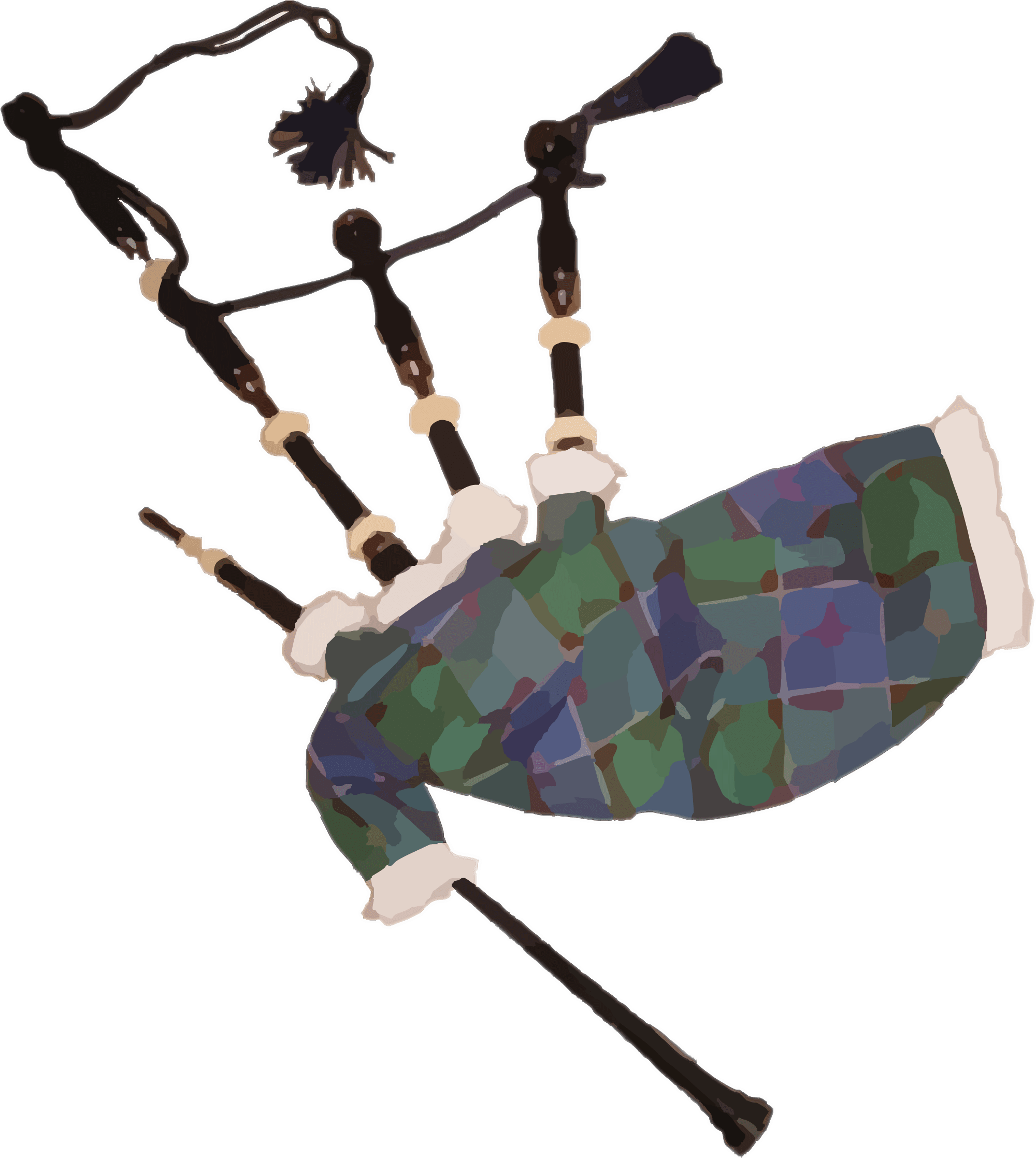 Bagpipes Clipart transparent PNG.