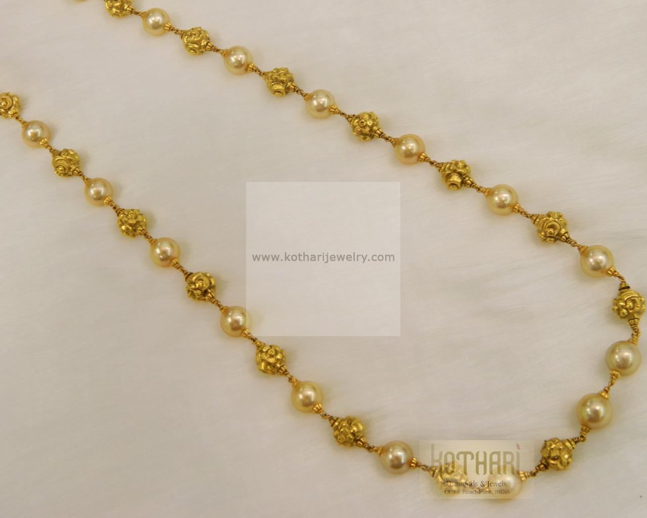 Gold Jewelry Mala Set Design.