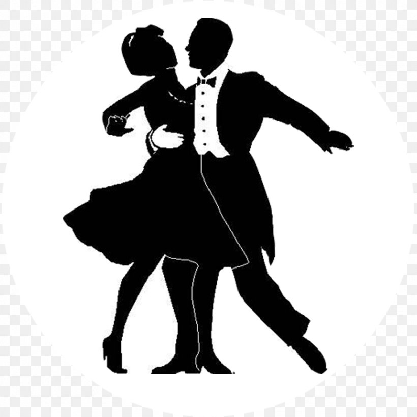 Ballroom Dance Silhouette Tango Clip Art, PNG, 1024x1024px.