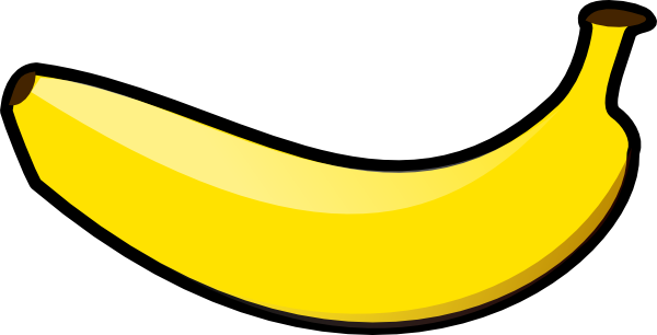 Banana Clipart Black And White.