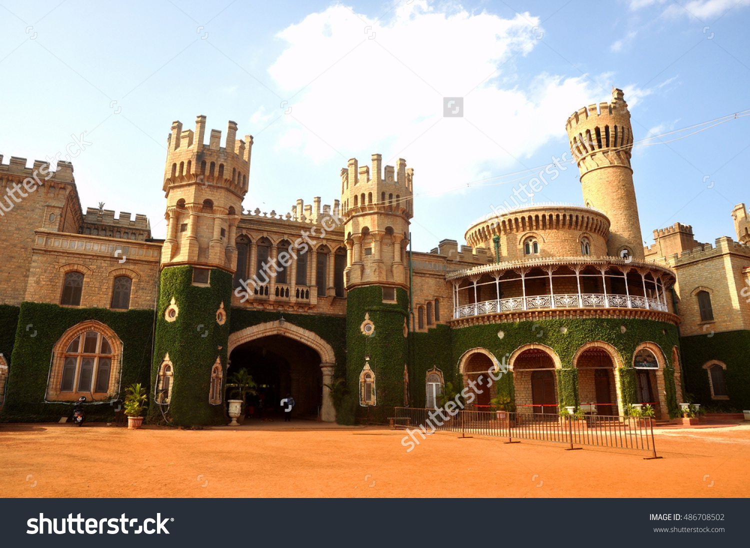 Bangalore Palace Famous Iconic Landmark Bangalore Stock Photo.