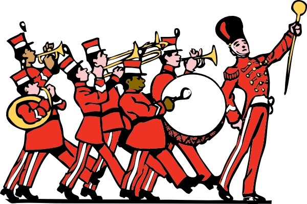 Marching Band clip art Free vector in Open office drawing.