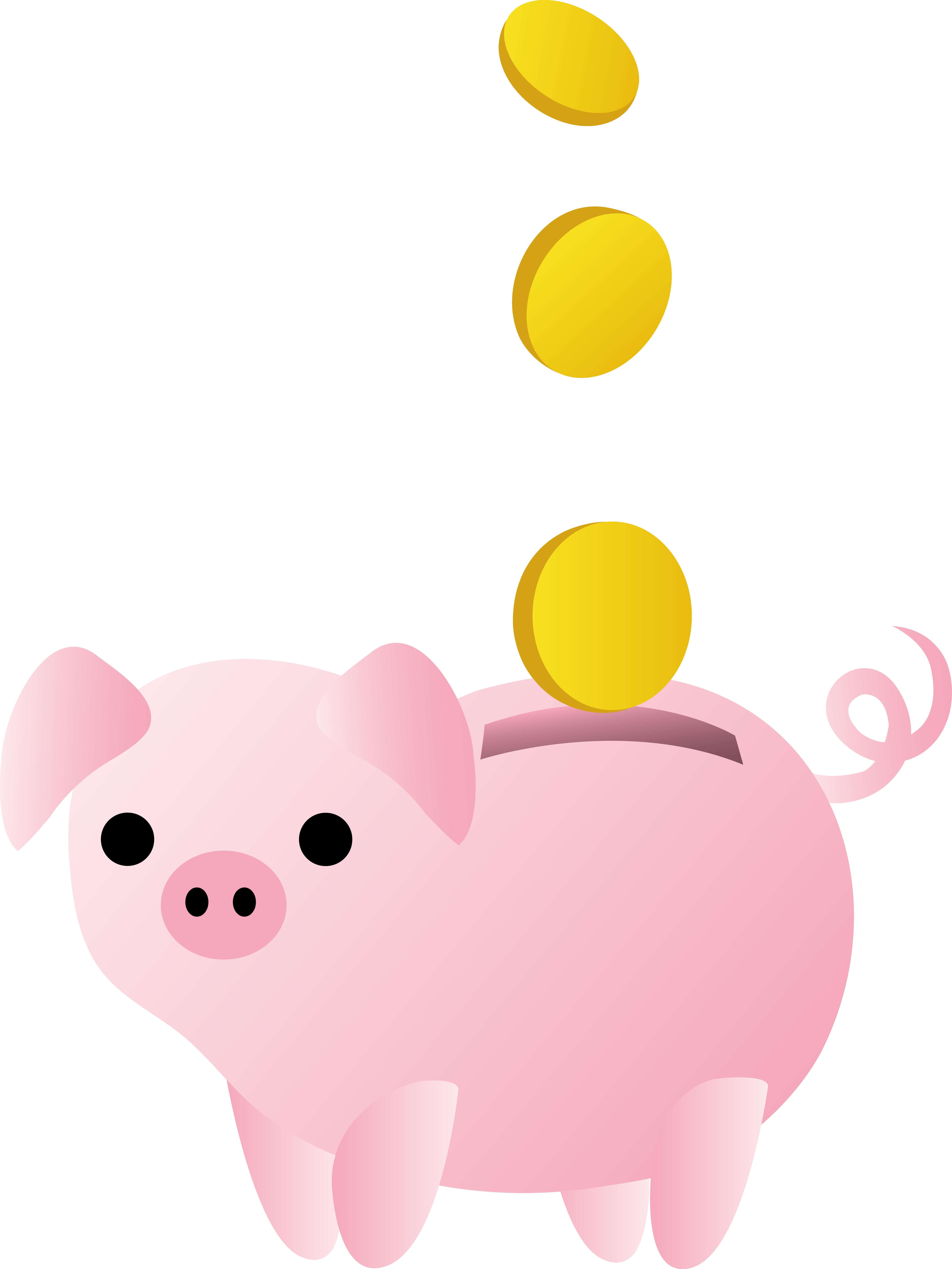 Showing post & media for Cartoon piggy bank clip art.