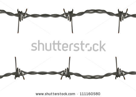 Barbed Wire Foto, immagini royalty.