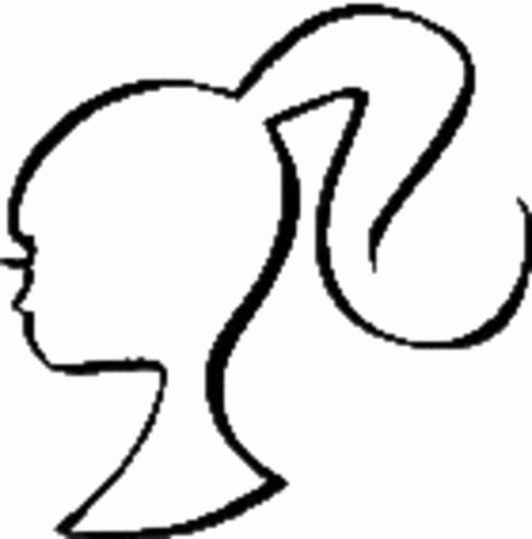 Collection of 'Barbie head silhouette'. Download more than 30 images.