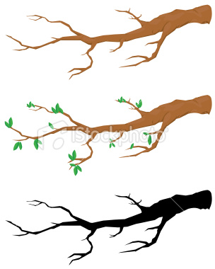 Tree with tree branches clipart.