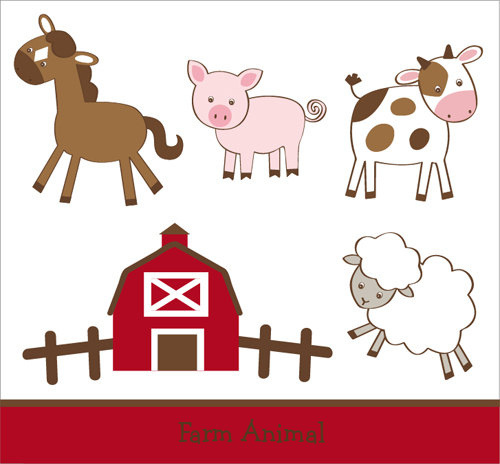 Free Baby Farm Animal Clipart.