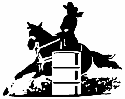 barrel racing , Free clipart download.