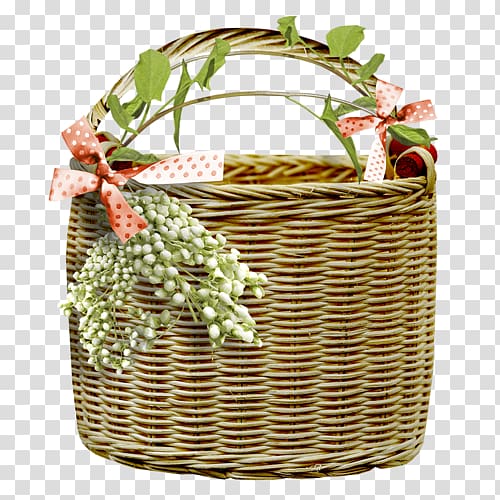 Food Gift Baskets Hamper, wood transparent background PNG.