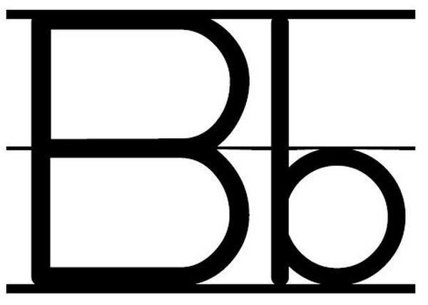 Letter Bb Clipart.