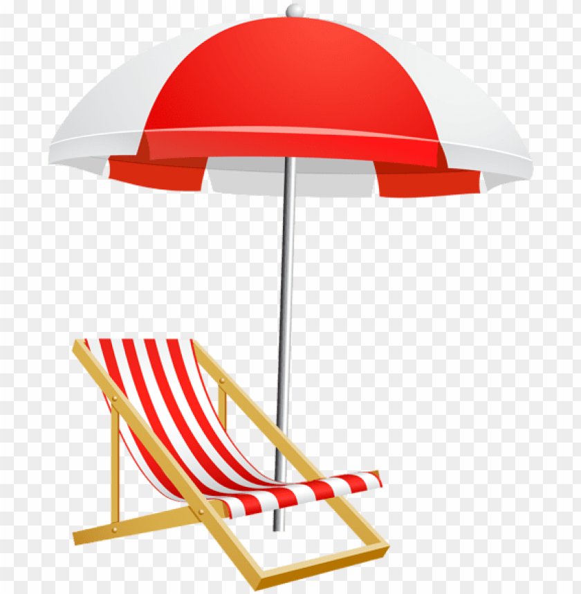 Download beach umbrella and chair transparent png clip art.