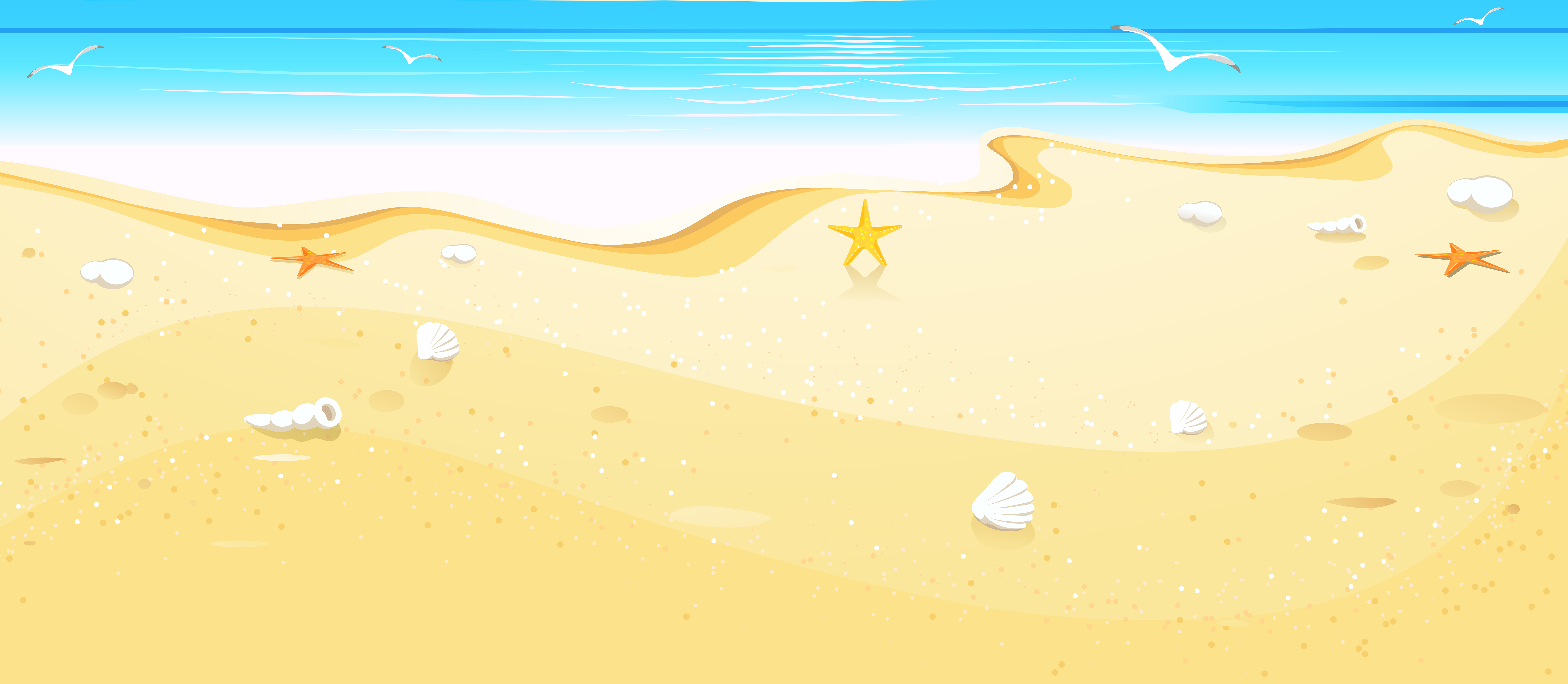 Summer Beach Cover Clip Art.