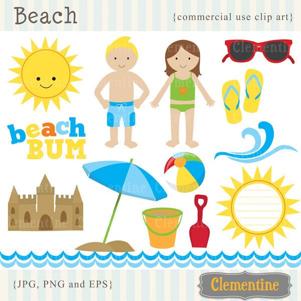 66+ Free Clip Art Beach.