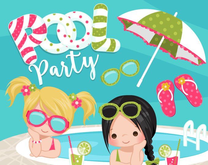 Beach Fun Clipart for Girls. Summer Cliparts, beach.