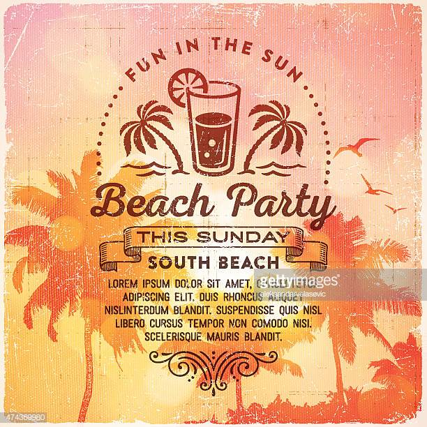 60 Top Beach Party Stock Illustrations, Clip art, Cartoons, & Icons.