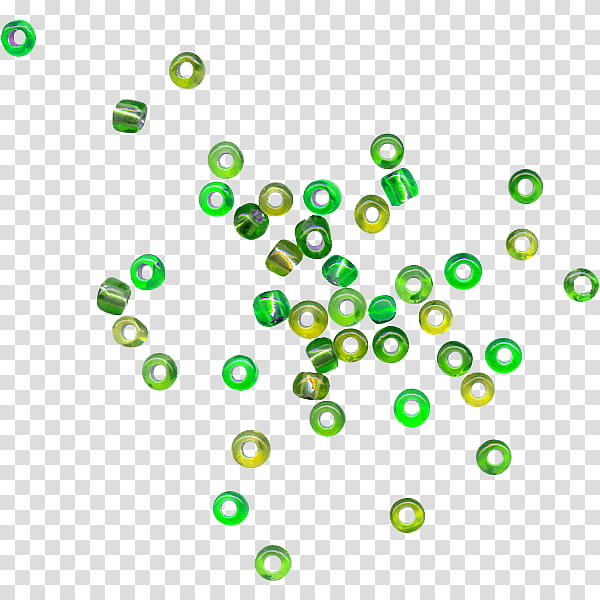 Green aesthetic, green bead lot transparent background PNG.