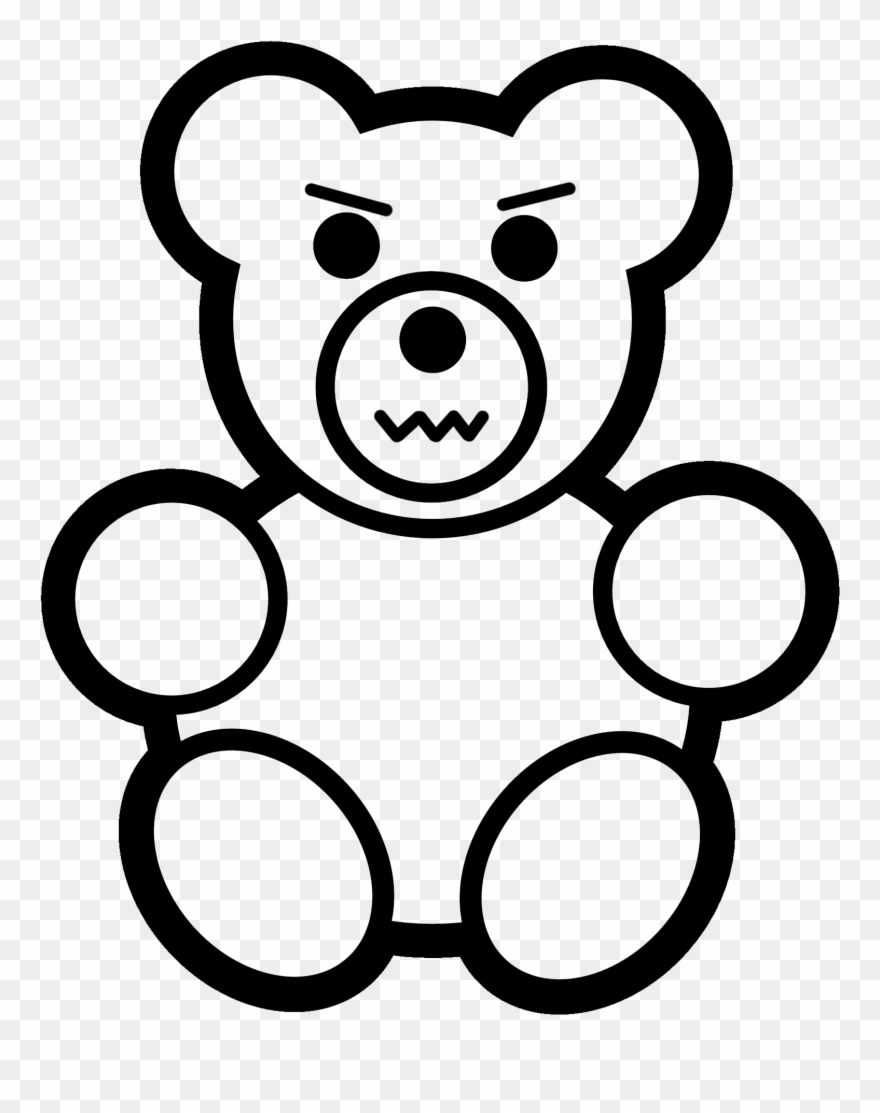 Easy Teddy Bear To Draw Clipart (#1871327).