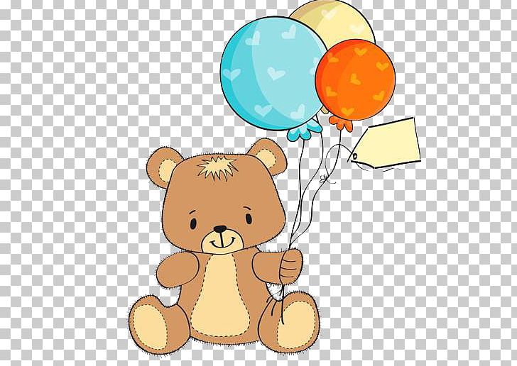 Teddy Bear Wedding Invitation Baby Shower Greeting Card PNG.