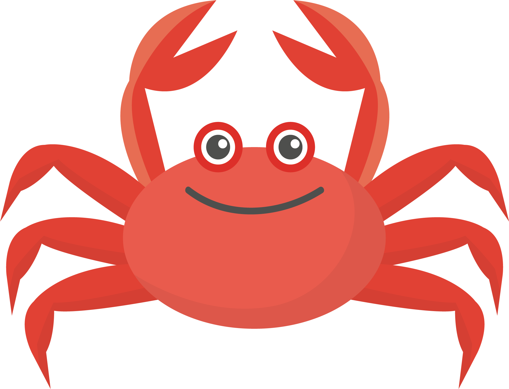 Crab Colorful Run Euclidean vector Illustration.