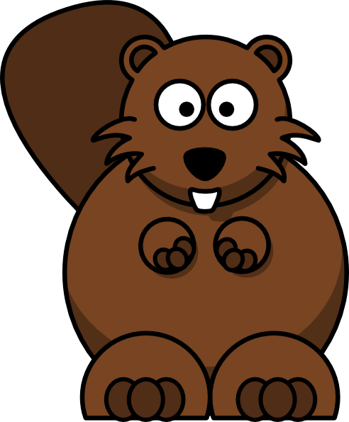 Cartoon Beaver Clip Art at Clker.com.