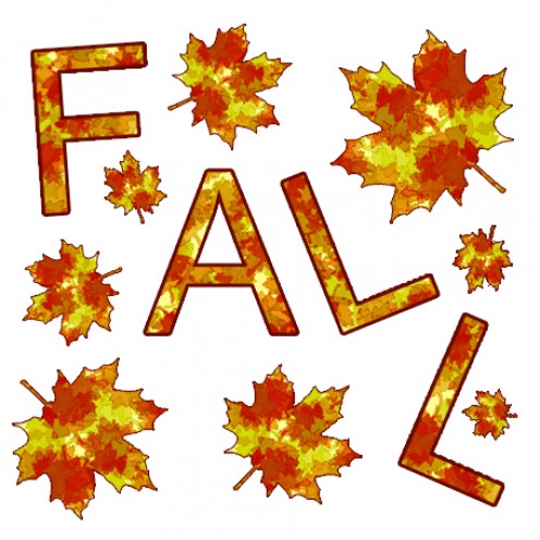 Free printable clip art fall leaves.