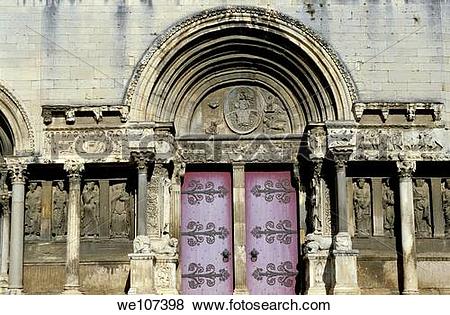 Pictures of Facade of the 7th century Benedictine monastery in.