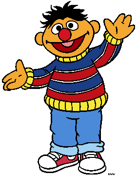 Ernie and bert clipart.