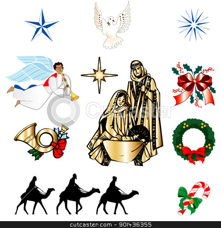 Biblical christmas clipart.