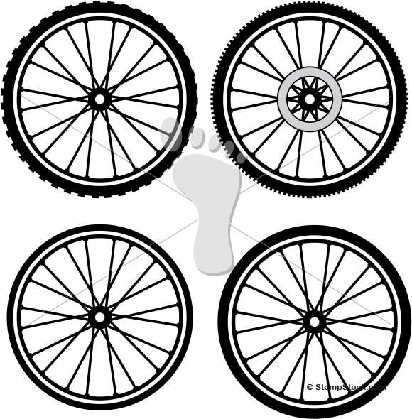 Spin Bike Wheel Clipart.