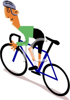 Cyclist Clipart.