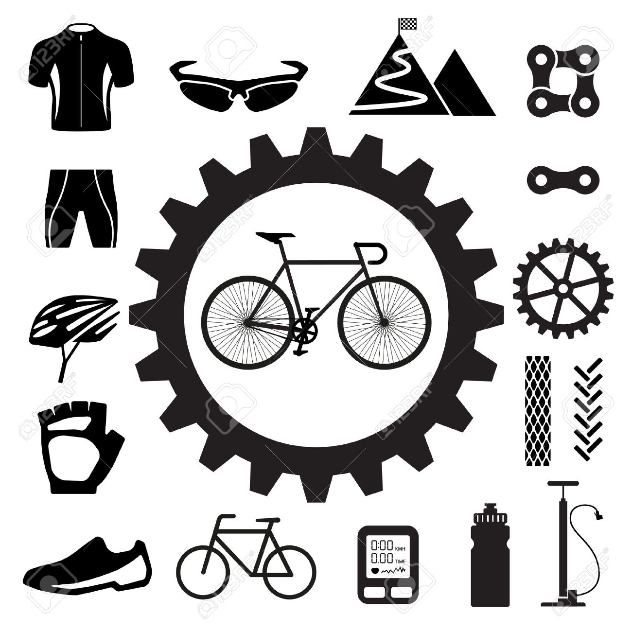 2,651 Bike Parts Stock Illustrations, Cliparts And Royalty Free.