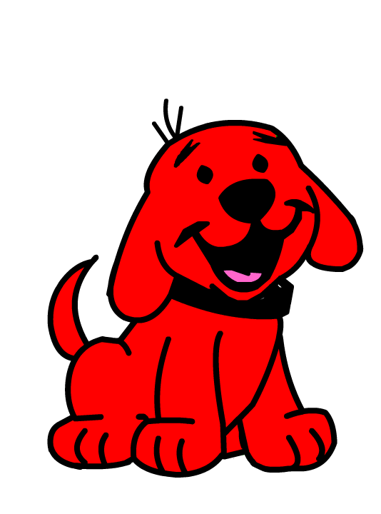 Clifford The Big Red Dog as puppy from Clipart 4U.