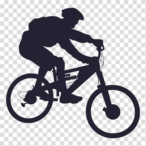 Man riding in bicycle illustration, Mountain bike Bicycle.