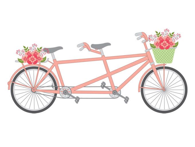 Tandem Bike Clipart.