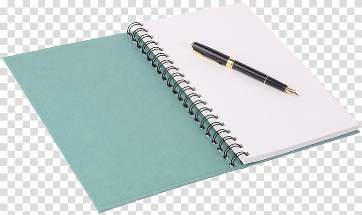 Notebook Fountain pen Paper Quill, notebook transparent.