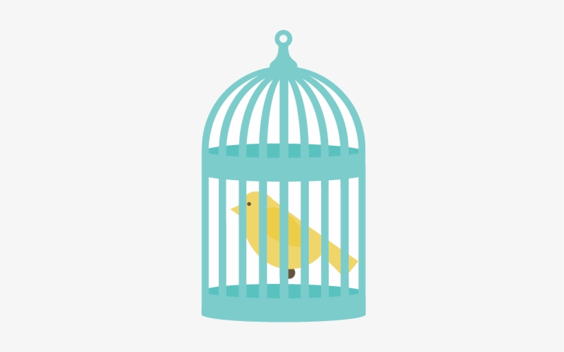 Bird In Bird Cage Svg Files For Cutting Machines Bird.