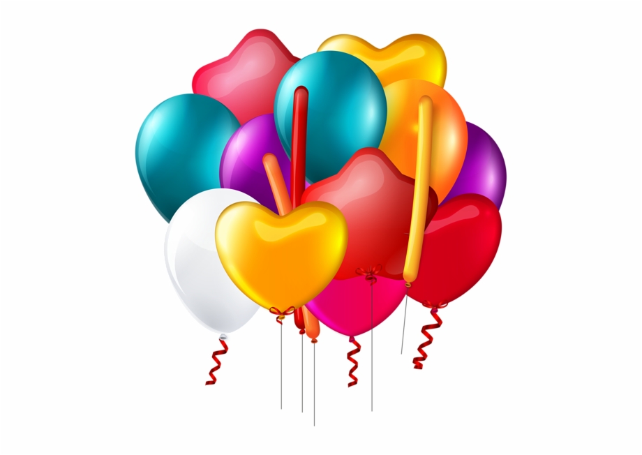 Balloons Bunch Transparent Png Clip.