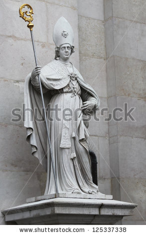 St Vergilius Salzburg Catholic Bishop Statue Stock Photo 44135572.