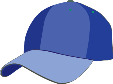 Blue cap clipart.