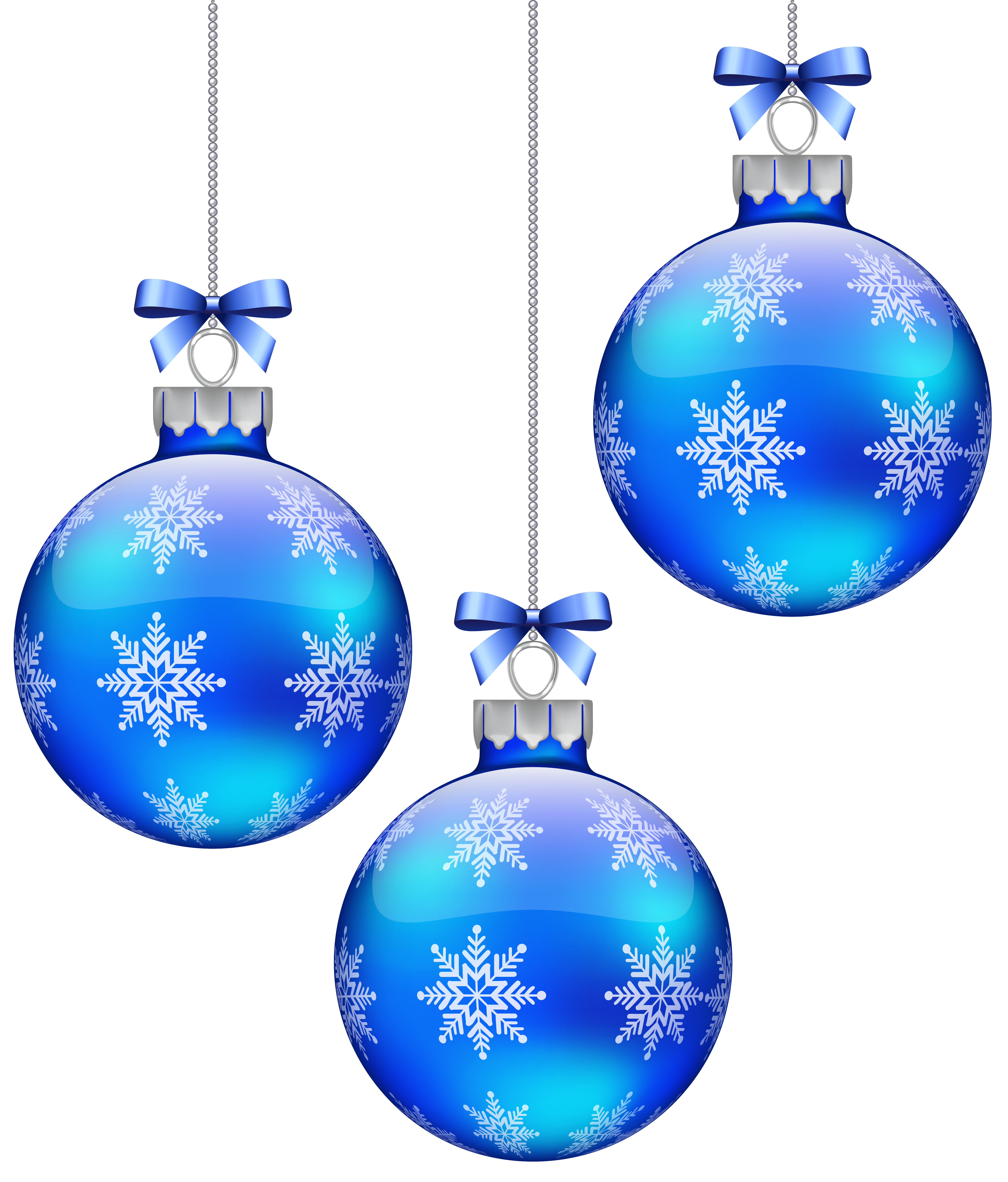 Blue Christmas Clip Art.