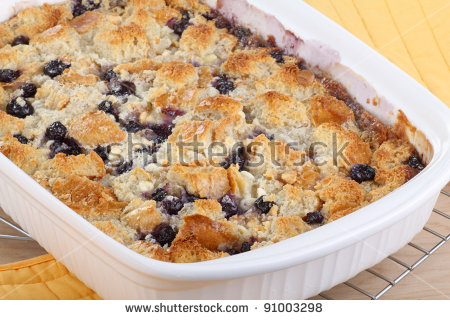 Blueberry Cobbler Stock Photos, Royalty.