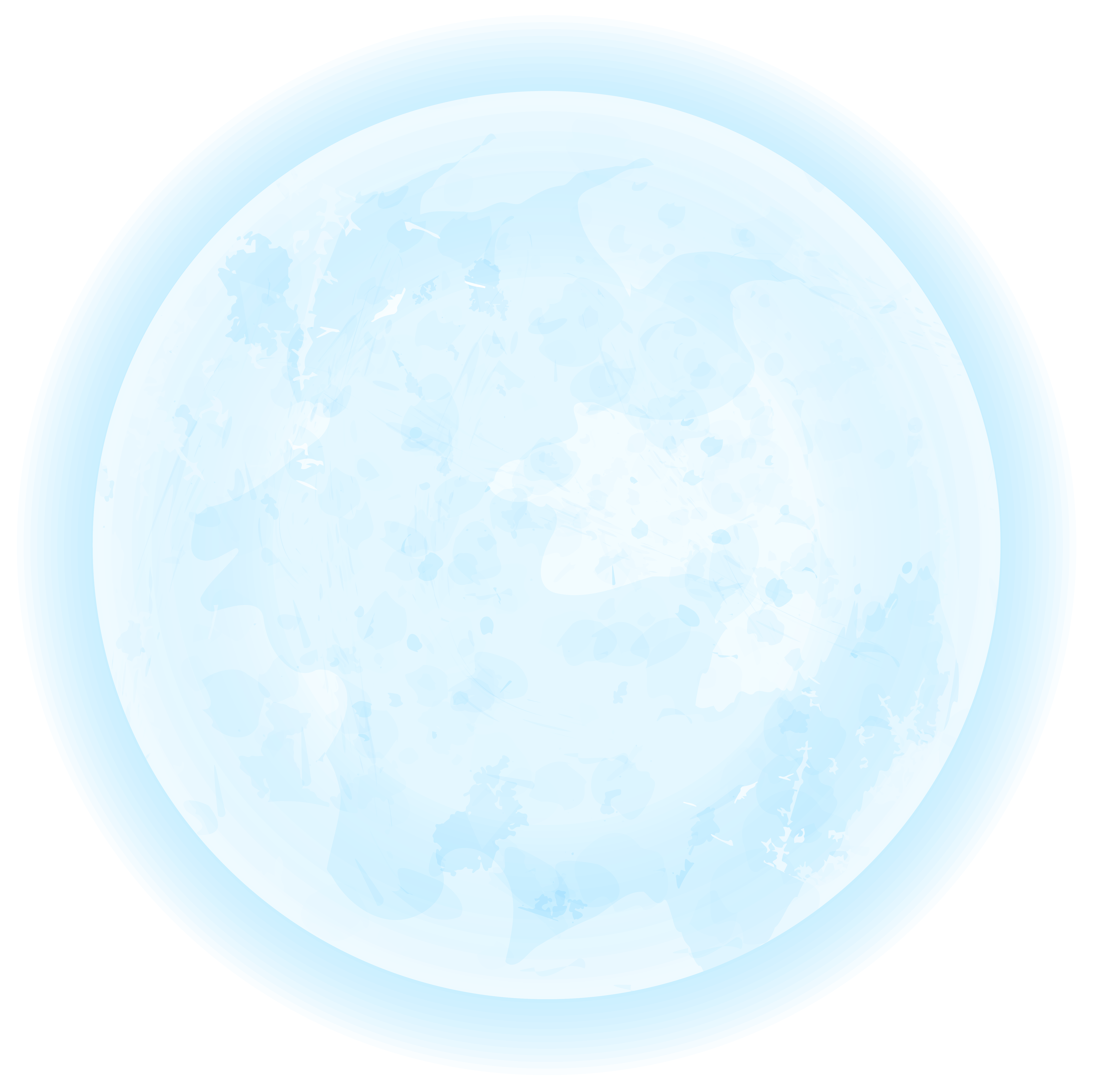 Blue Moon PNG Clipart Image.