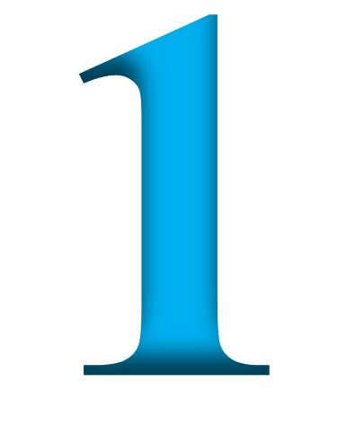 1 Number PNG Transparent Images.