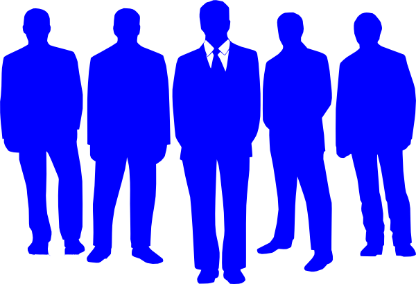 Blue People Clipart.