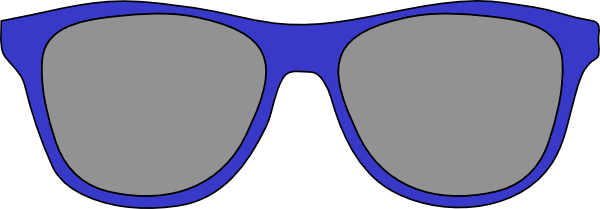 Blue Sunglasses Clipart.