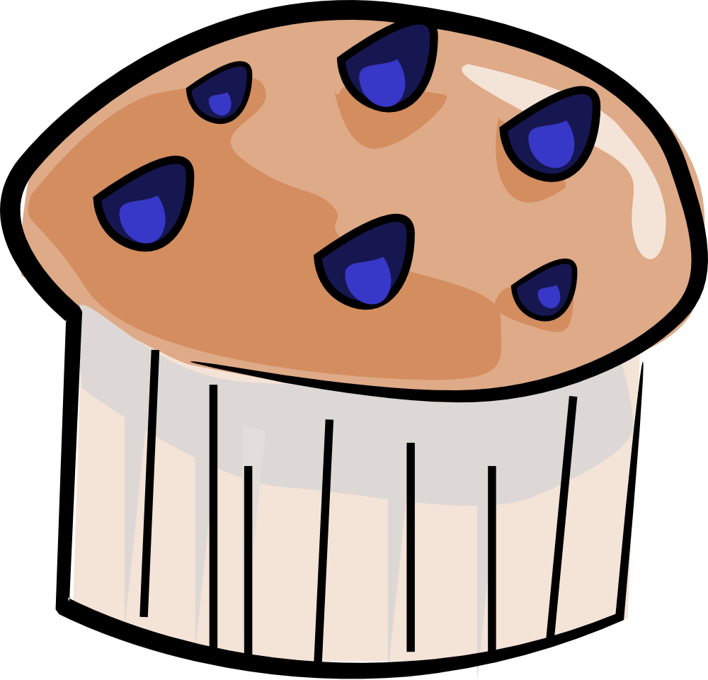 Clipart blueberry muffin.