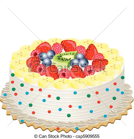 Blueberry Cake Clipart.